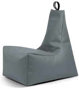Sivý detský sedací vak z imitácie kože Icy M – So Soft?