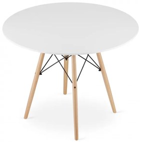 Okrúhly stôl TODI 100 cm biely