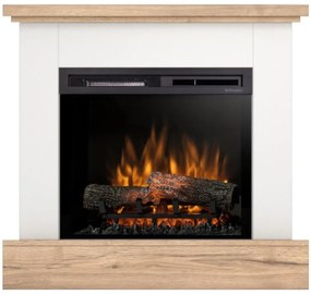 Elektrický krb Jukon 23 biely/dub