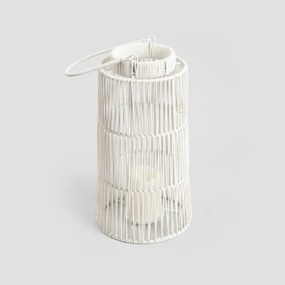 Lampáš MODERN HAMPTONS s LED sviečkou biely 741982