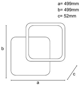 LED Stmievateľné stropné svietidlo LED/60W/230V 3000-6500K + diaľkové ovládanie