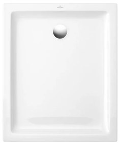 VILLEROY &amp; BOCH O.novo Plus obdĺžniková sprchová vanička z keramiky, na podlahu, protišmyk (B), 700 x 900 x 60 mm, biela alpská, 6210D101