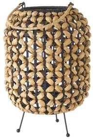 Čierna prírodná stolová lampa (výška 30 cm) – Casa Selección