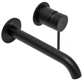 Umývadlová batéria SAT Aurum vrátane podomietkového telesa čierna matná SATBAUR101C, 1 ks