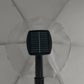 Avenberg Veľký nastaviteľný slnečník Sunny LED300, sivý