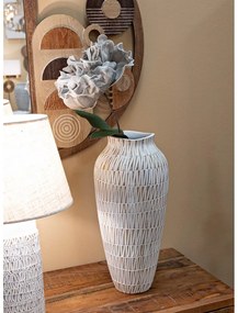 Biela váza z polyresínu (výška 50 cm) Stiky – Mauro Ferretti