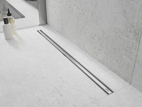Mexen Flat nerezový sprchový žľab s rotačným 360° sifónom 60 cm, vzor SLIM, 1041060