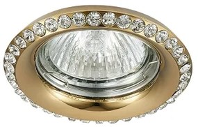 EMITHOR Zápustné krištáľové osvetlenie DOWNLIGHT, zlaté