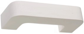 Nástenné svietidlo Magnet, 1x biele keramické tienidlo