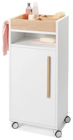Odkladací vozík do kúpeľne »Eklund«, biely