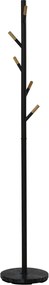 Stojací vešiak Arnold, čierny/borovica