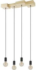 Eglo 43799 - Luster na lanku HALKIN 4xE27/40W/230V