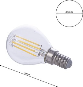 LED žiarovka FILA 01 teplá biela
