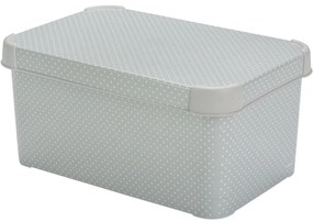 Curver Úložný box S sivý s bodkami