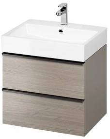 Cersanit - VIRGO závesná skrinka pod umývadlo 60cm, šedá-čierna, S522-021