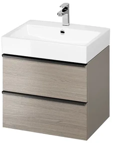 Cersanit - VIRGO závesná skrinka pod umývadlo 60cm, šedá-čierna, S522-021