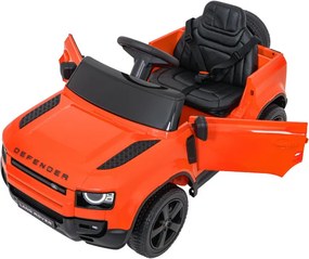 Elektrické autíčko Land Rover Defender oranžové