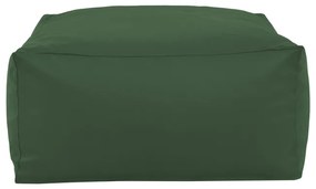 Taburetka tmavozelená kocka ekokoža