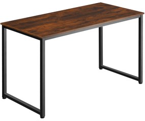 tectake 404467 pracovný stôl flint - industriálne drevo tmavé, rustikálne, 140 cm