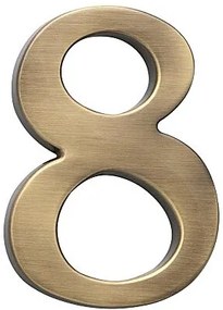 Domová číslica COBRA - 5 cm (OFS - bronz česaný), 3, COBRA OFS (bronz česaný)