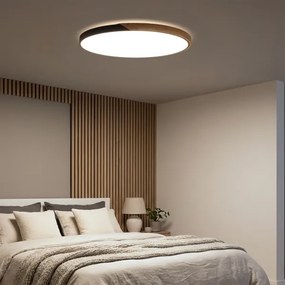 Brilagi - stmievateľné svietidlo PILANA LED/72W/230V dub/čierna, priemer 80 cm + diaľkové ovládanie