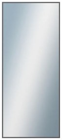 DANTIK - Zrkadlo v rámu, rozmer s rámom 60x140 cm z lišty Hliník grafit drásaná (7269224)