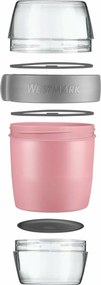 Westmark Trojdielna dóza na jedlo, 1150 ml, ružová, L