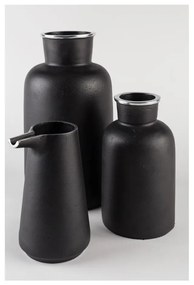 Čierna hliníková váza Zuiver Farma, výška 29 cm