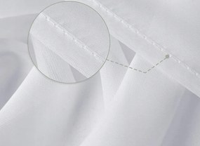Dekorstudio Jednofarebná záclona GLAMOUR 1 - Biela - vlastný rozmer Uchytenie závesu: Riasiaca páska 2, Šírka záclony: 350cm
