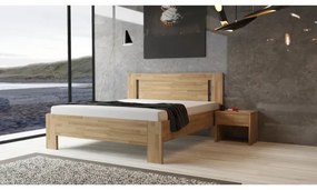 Manželská masívna posteľ Lívia Farba: Buk, Rozmer: 160x200 cm