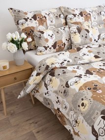 Bavlnené obliečky Renforcé - Psie invázie