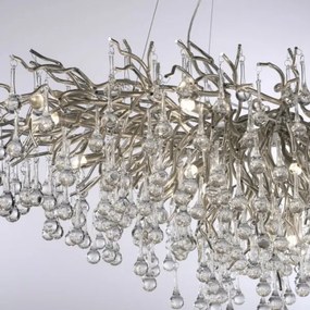 Paul Neuhaus 2031-55 - Luster na lanku ICICLE 15xG9/40W/230V 75x150 cm chróm