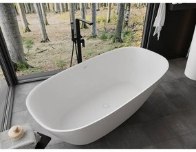Mexen Como, voľne stojaca vaňa z konglomerátu 150 x 82 cm, biela matná, 57311508200