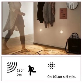 Paulmann 92925 - LED/2,7W Schodiskové svietidlo so senzorom WAND 230V