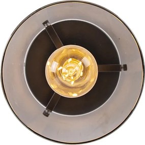 Inteligentné stropné svietidlo čierne s dymovým sklom vrátane Wifi ST64 - Dome