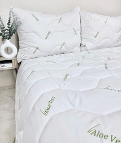 Letný set Aloe Vera Green – paplón 140x200 cm + vankúš 70x90 cm, mikrovlákno s Aloe Vera, prateľné Veľkosť: 100x135/40x60 cm