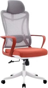 Kancelárska stolička Sindibad, šedá/oranžová%
