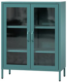 Vitrína Kovová Gina Modern Sea Green