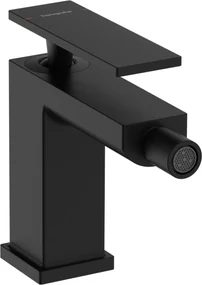 Hansgrohe Tecturis E, bidetová páková batéria s odtokovou súpravou s tiahlom, čierna matná, HAN-73200670