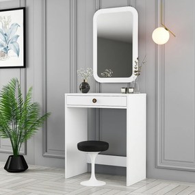 Kozmetický stolík Lisbon Mirror White