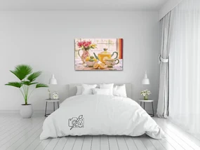 Gario Diamantové maľovanie Čaj o piatej Rozmery: 80 x 60 cm, Rámovanie: S vnútorným rámom, Diamanty: Okrúhle