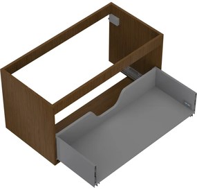 Mexen Box-A, závesná skrinka 90 cm, 1 zásuvka, orech, 91AX0-0900-470-1-86