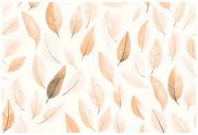 Tapeta jemné listy v odtieni Peach Fuzz