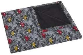 Bellatex Detská deka Bára Auto čierna, 75 x 100 cm