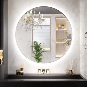 Rea Rea, LED okrúhle zrkadlo 60cm, zadné podsvietenie, HZJ060, HOM-02826