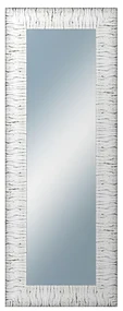 DANTIK - Zrkadlo v rámu, rozmer s rámom 60x160 cm z lišty SAUDEK biela čierne čiary (2512)