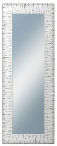 DANTIK - Zrkadlo v rámu, rozmer s rámom 60x160 cm z lišty SAUDEK biela čierne čiary (2512)