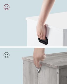 Truhla s úložným prostorem a lavicí Vasagle Minimal 80 cm bílá