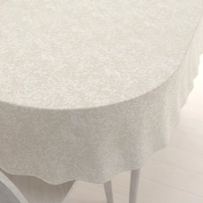 Biante Teflónový oválny obrus TF-033 Venezia smotanový 100x160 cm