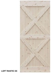 Dvere posuvné na mieru Loft Rustic XX